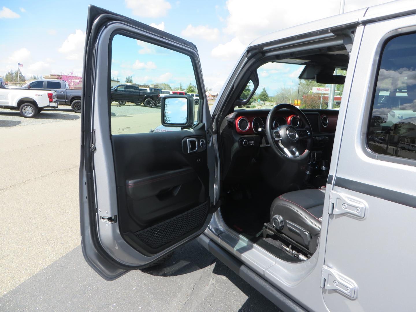 2021 SILVER /BLACK Jeep Wrangler Unlimited Rubicon (1C4HJXFG7MW) with an 3.6L V6 DOHC 24V FFV engine, 6A transmission, located at 2630 Grass Valley Highway, Auburn, CA, 95603, (530) 508-5100, 38.937893, -121.095482 - Features - Zone Offroad 3" Lift kit, Fox shocks, 37" Nitto Ridge Grappler tires, 17" Fuel Piston wheels, Warn winch, KC led lights, Voswitch switches, Teraflex HD tire relocation, Fire extinguisher, High Lift Jack, Shovel, Axe, Jumper Cables, and flat towable. - Photo#15